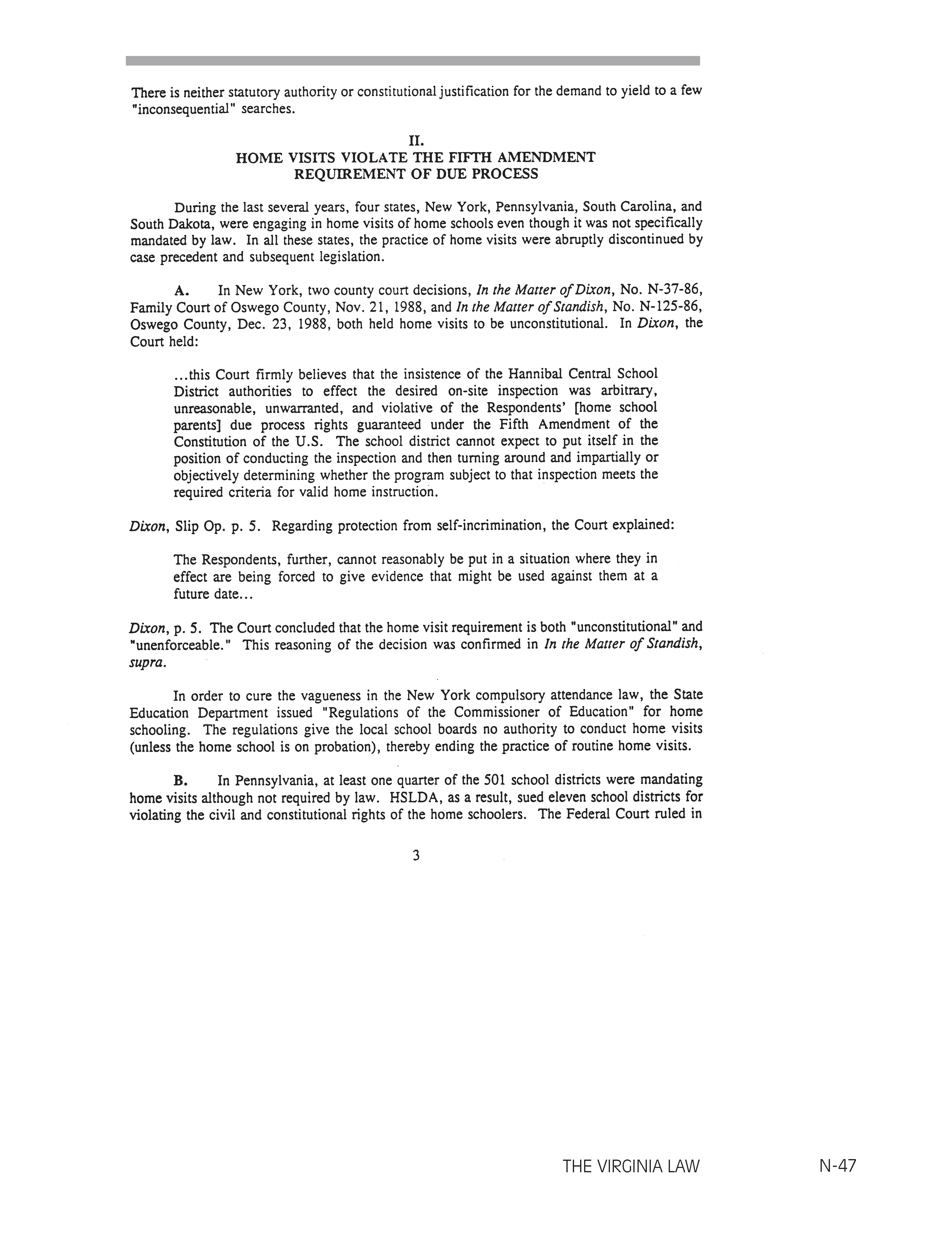 memorandum on the unconstitutionality of home visits what is a credit memorandum