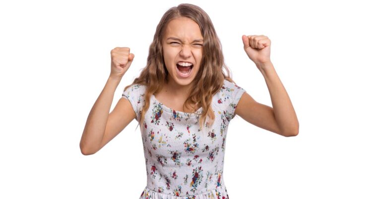 tools for tackling anger - girl raised fists