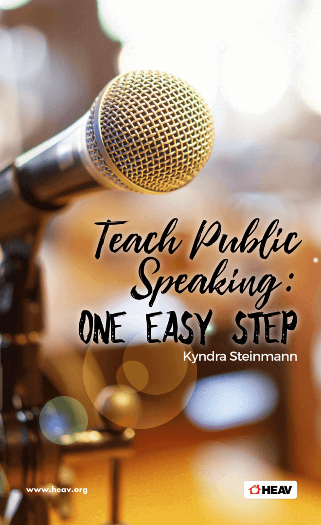 Teach Public Speaking: One Essential Skill 1