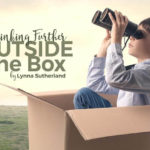 Lynna Sutherland- thinking outside the box-flexibility- boy in box looking through binoculars