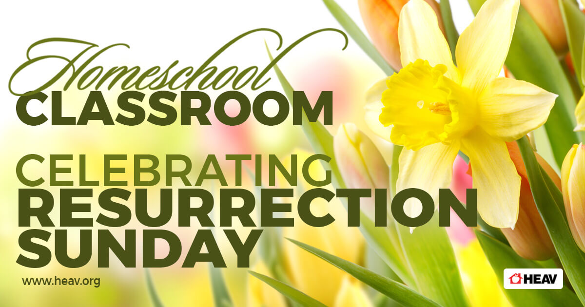 homeschool classroom- celebrating resurrection Sunday-daffodils