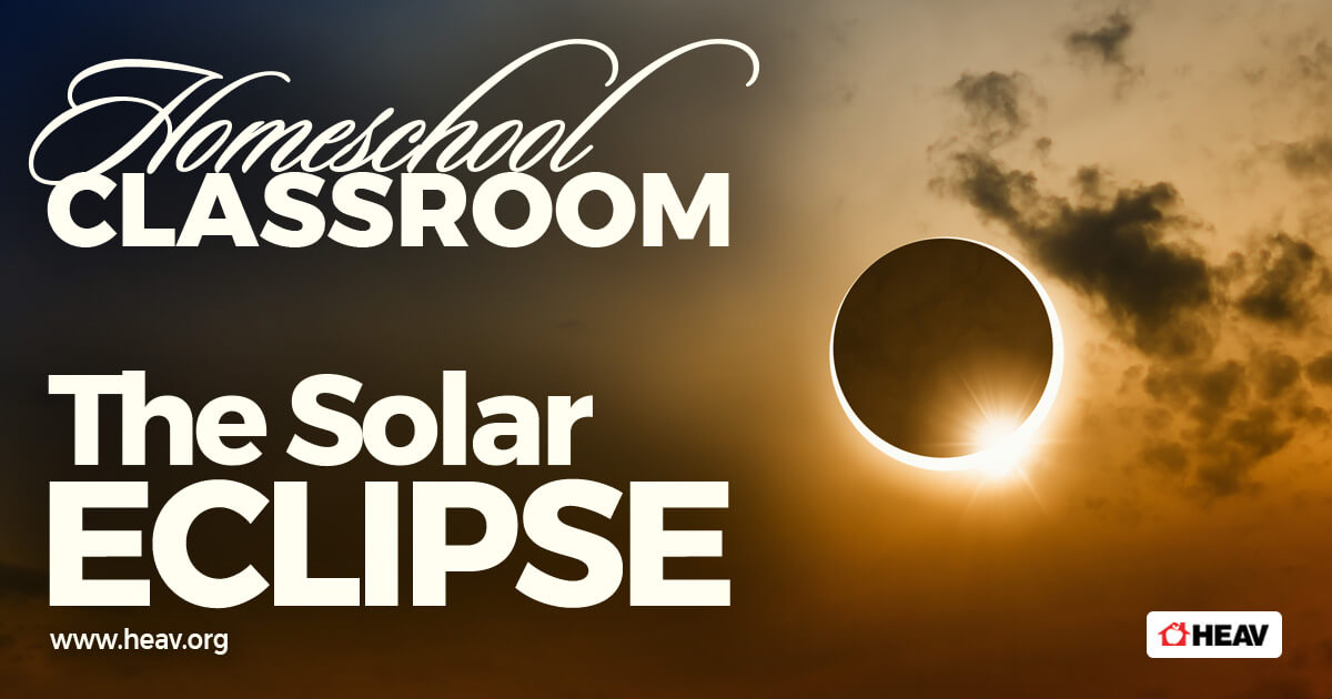 homeschool classroom-solar eclipse