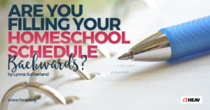 Lynn Sutherland-homeschool schedule backwards-pen tip on planner