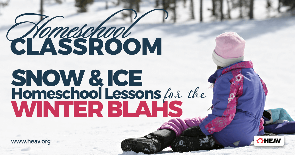 Homeschool Classroom: girl playing on snow