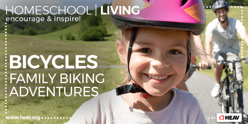 family biking homeschool