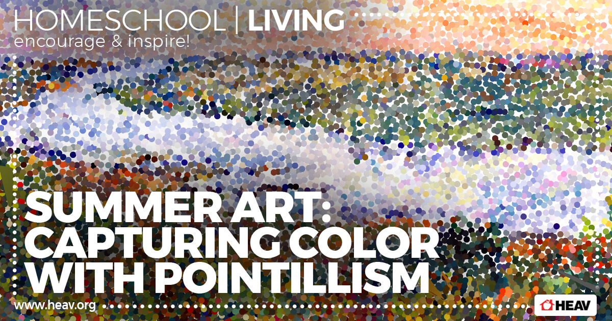 Summer Art Capturing Color With Pointillism Home Educators
