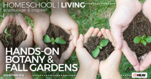 Hands-on Botany and fall gardens- homeschool living