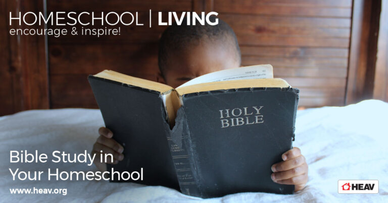 bible study in your homeschool