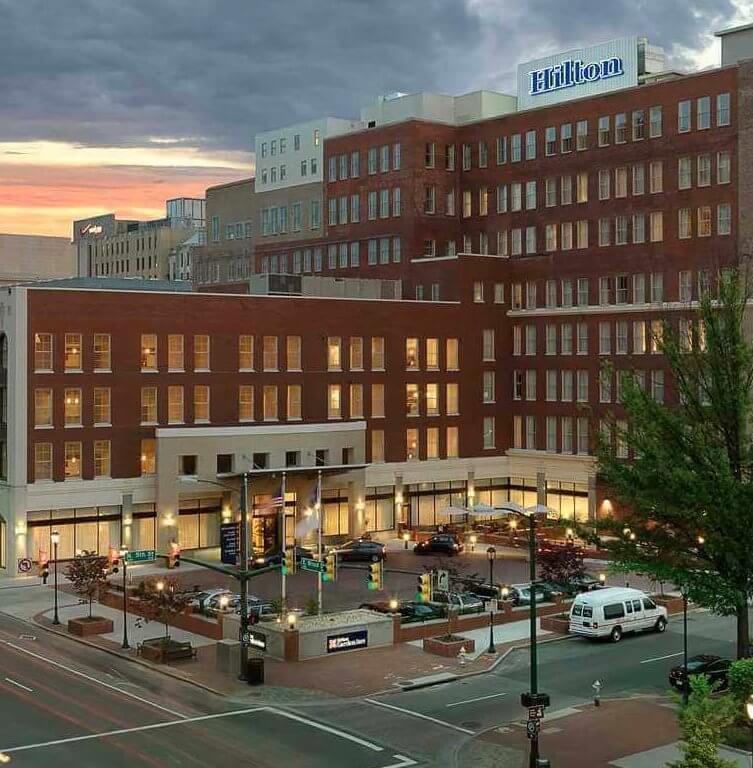 Hilton Hotel - Richmond- hotel front
