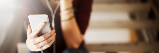 Woman Listening Music Media Entertainment Relaxation Concept