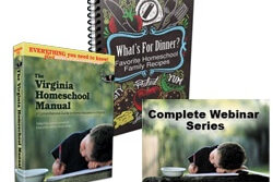 the Virginia homeschool manual- 3 book fronts