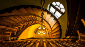homeschool days spiral staircase-Handley Library Winchester VA