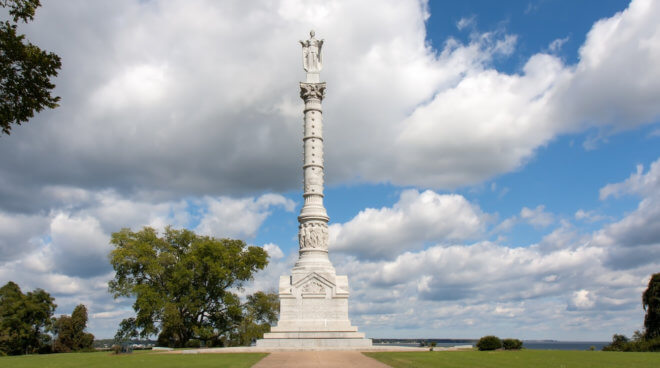 Revolutionary war monument-Yorktown VA