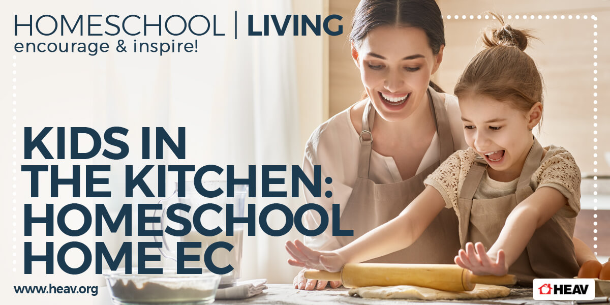 home economics kids in the kitchen-homeschool living
