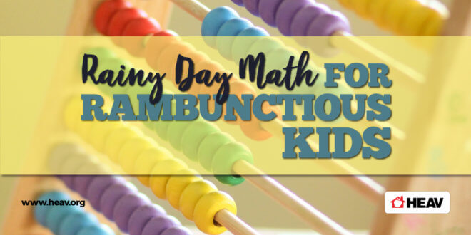 rainy day math - colorful counting beads