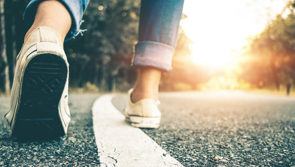 running feet