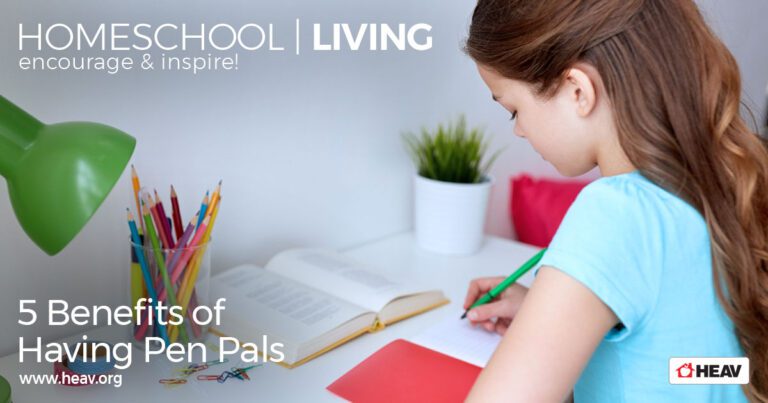 Pen Pals and Writing Homeschool Living
