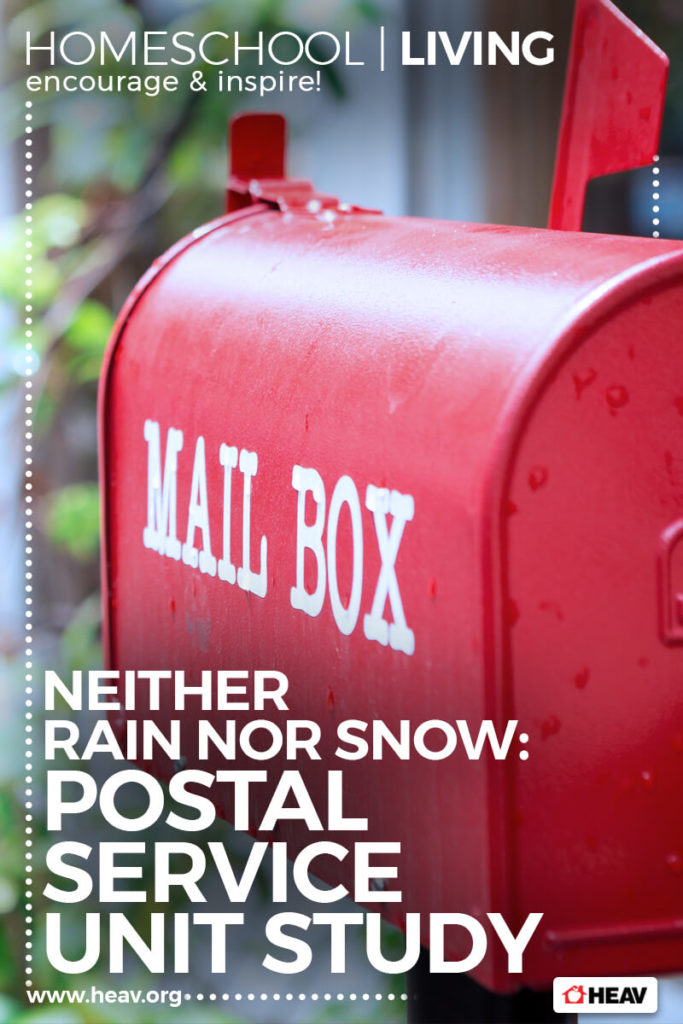 Postal Service Unit Study Homeschool Living