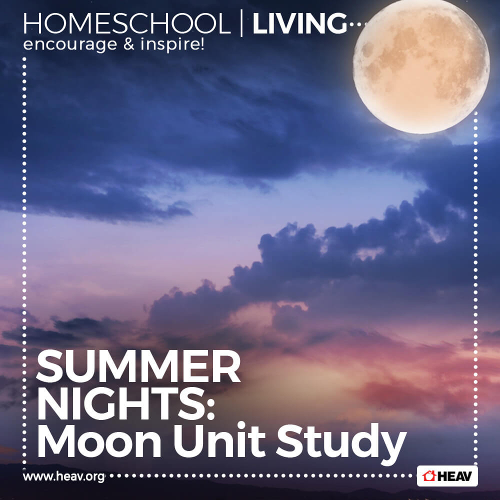 Summer Nights Homeschool Living Moon Unit Study