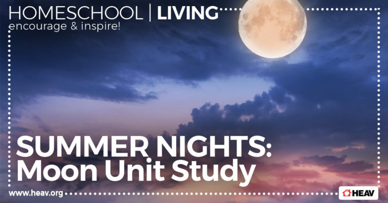 Summer Nights Homeschool Living Moon Unit Study