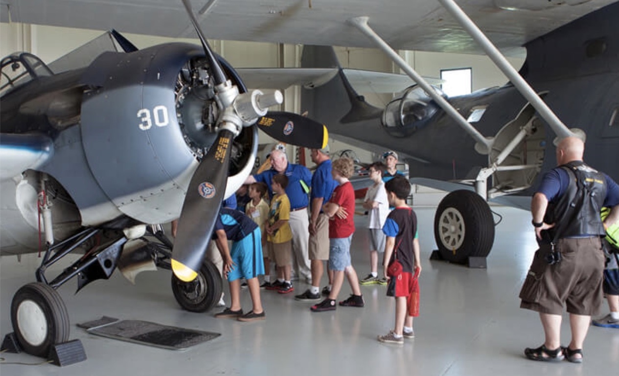 Military Aviation Museum airplane - homeschool days