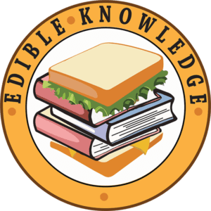 vendor edible knowledge beakers and bricks logo square