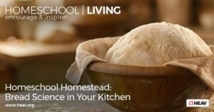 homeschool homestead, homesteading, bread baking, science