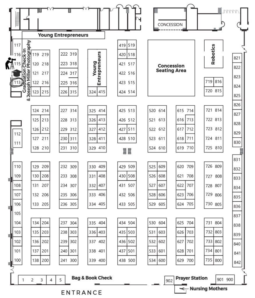 2025 Exhibit Hall map